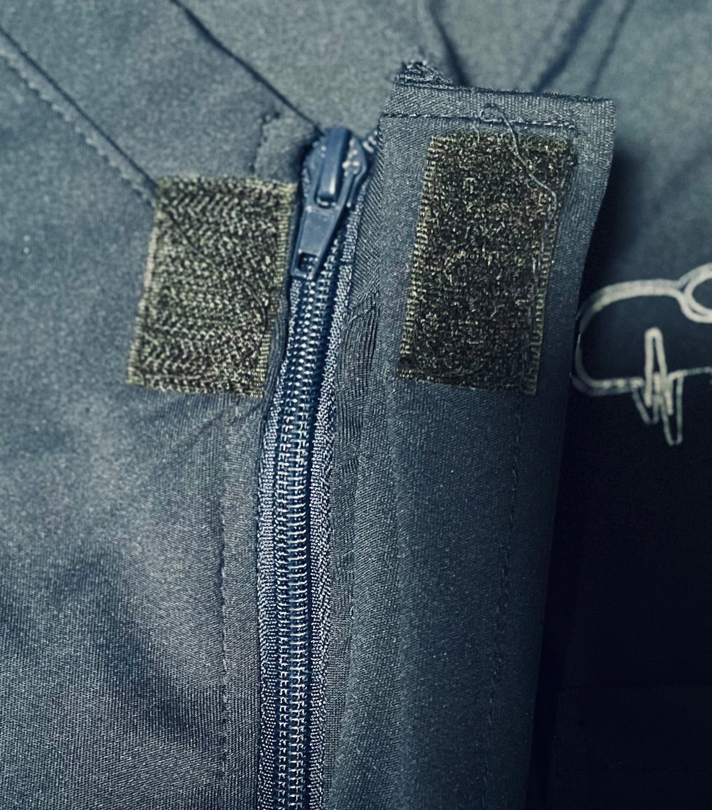Navy strong top